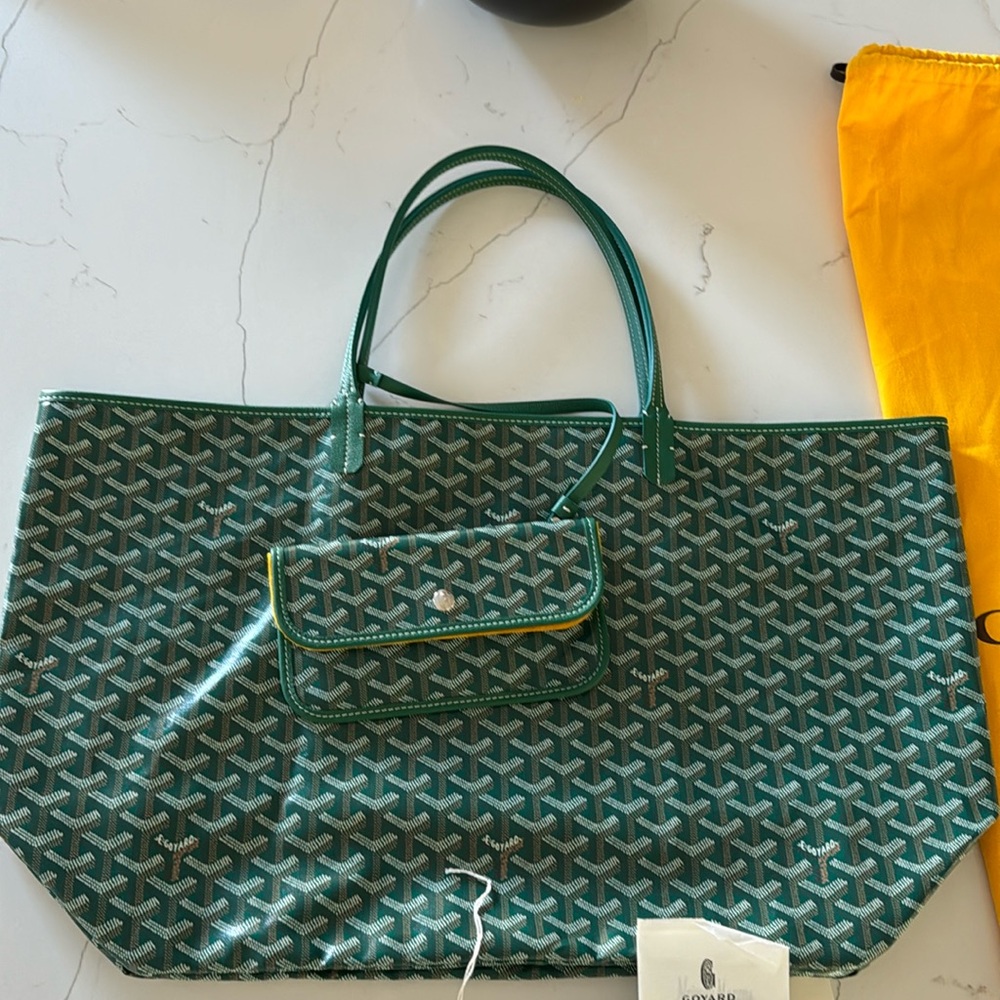 Authentic New Goyard Saint Louis GM Vert